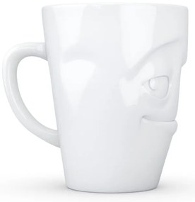 Biely šibalský porcelánový hrnček s uškom 58products