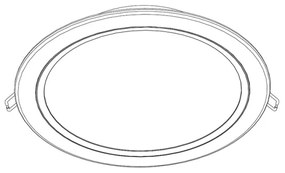 Philips 80088/17/16 - LED podhľadové svietidlo RASTABAN 1xLED/20W/230V