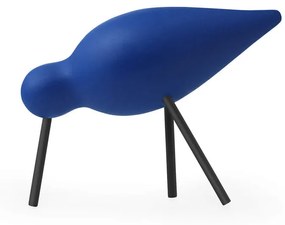 Normann Copenhagen Drevený vtáčik Shorebird, stredný, blue/black