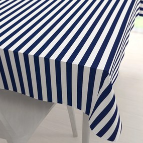 Biante Bavlnený obdĺžnikový obrus Sandra SA-619 Modro-biele námornícke pruhy 50x100 cm