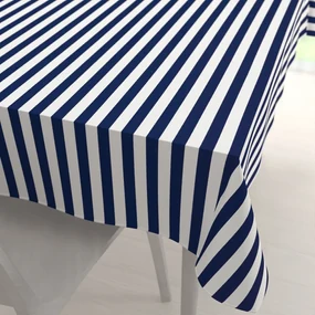 Biante Bavlnený obdĺžnikový obrus Sandra SA-619 Modro-biele námornícke pruhy 50x100 cm