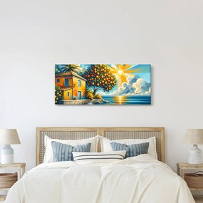 Obraz - Dom s pomarančmi I. (120x50 cm)