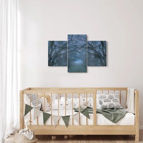 Obraz lesa v hmle (90x60 cm)