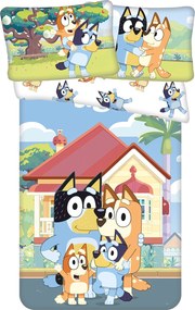 Jerry Fabrics Obliečky do postieľky 100x135 + 40x60 cm - Bluey 061