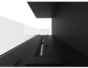 InFire - Rohový BIO krb 110x45 cm 3kW čierna