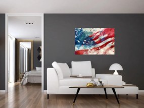 Obraz - Vlajka USA (90x60 cm)
