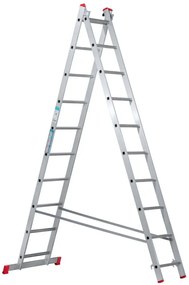 Hliníkový dvojdielny výsuvný rebrík VENBOS HOBBY, 2x10 priečok, 4,5 m