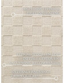 Krémový ručne tkaný vlnený koberec 120x170 cm Scala – Villeroy&amp;Boch