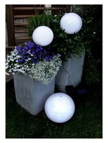 Záhradné solárne LED svietidlo Star Trading Globe Stick, ⌀ 20 cm