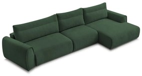 Tmavozelená rohová pohovka Aden – Bobochic Paris