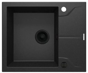 Deante ZQN_G11A - Kuchynský drez ANDANTE 49x59 cm granit/metalický grafit