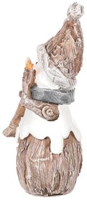 Vianočná dekorácia Snehuliak, polyresin, 15 cm