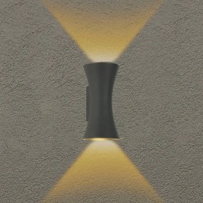 Brilagi - LED vonkajšie nástenné svietidlo BICON LED/10W/230V antracit IP44