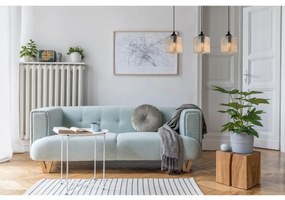 Závesné svietidlo Riffle Square, 3x medové sklenené tienidlo, b