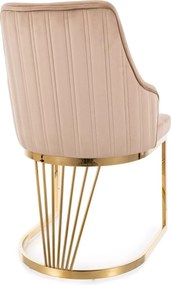 SI Alure Velvet stolička béžová