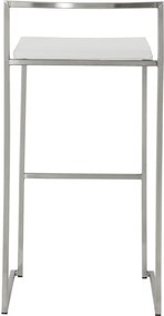 Dizajnová barová stolička Ethan biela