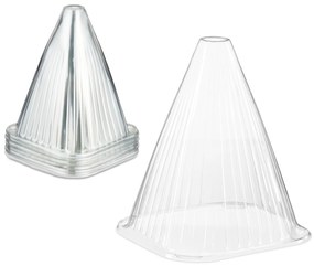 Ochranné kryty na rastliny Relaxdays RD47866 – sada 32 ks, transparentné klobúky na priesady