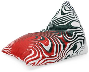 Sablio Sedací vak Dvojfarebná abstrakcia: 150x80 cm