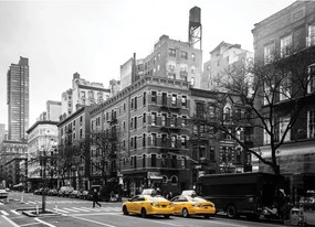 Manufakturer -  Tapeta black and white New York
