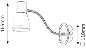 Rabalux 5975 - Bodové svietidlo ATI E14/15W