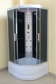 BPS-koupelny Hydromasážny box WSH306AS 90, 90x90 so saunou