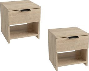 Nočné stolíky HAVANA (2 ks), dub sonoma