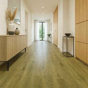 IVC Commercial, PVC podlaha - lino Logitex Ultimate 55 Štokholm T42, na mieru, šíře 2m,4m, hnedá, filc, chodba / predsieň