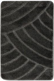 Kúpeľňový koberček Sash Sage tmavosivý, pruhy
