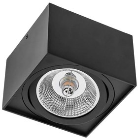 Bodové svietidlo CHLOE AR111 1xGU10/50W/230V hranatý čierna