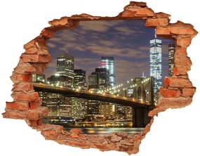Fototapeta diera na stenu 3D Brooklyn bridge nd-c-70432448