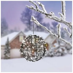 LED vianočná dekorácia 200×LED/230 V, priemer 20 cm