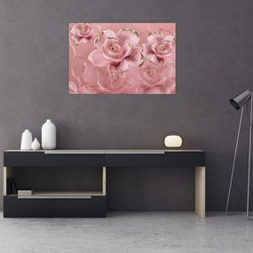 Obraz - Kvetinový dekor (90x60 cm)