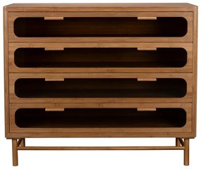 Bambusová komoda v prírodnej farbe 105x88x38 cm Caroun – Dutchbone