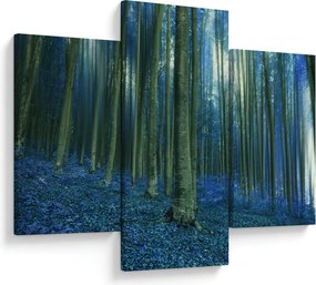 Obraz - Modrý les (90x60 cm)
