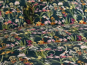 Bavlnené obliečky MYSTIC GARDEN tmavozelené Rozmer obliečky: 70 x 90 cm | 140 x 220 cm