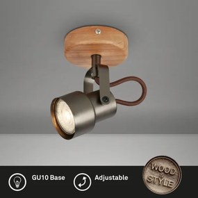 Brilo - LED bodové svietidlo TAHUN 1xGU10/5W/230V 3000K hnedá