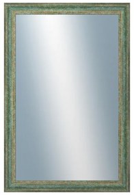 DANTIK - Zrkadlo v rámu, rozmer s rámom 40x60 cm z lišty LYON zelená (2706)