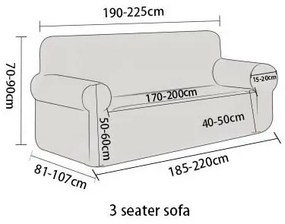 4Home Napínací poťah na sedačku Magic clean svetlosivá, 190 - 230 cm