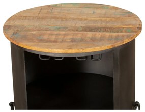 Čierna kovová vinotéka na 9 fliaš, 60x85 cm Luni – Interia Home &amp; Living