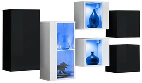 Komoda Switch SB IV čierna/biela