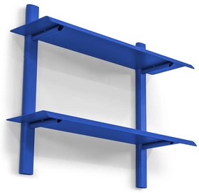 Modrá poschodová kovová polica 60 cm Hola – Spinder Design