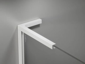 Mexen, Mexen Kioto-X L sprchová stena 90 x 200 cm, priehľadná 10 mm, biela - 800-090-107-20-00-X