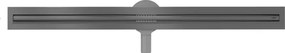 Mexen Flat 360° Slim sprchový žľab 80 cm, brúsený grafit, 1E41080
