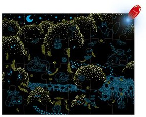 Magické puzzle pre deti Les Janod s baterkou 24 ks od 3 rokov