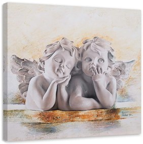 Obraz na plátně Dva andělé - 50x50 cm