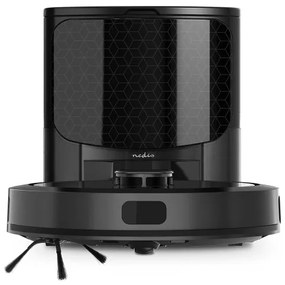 Nedis WIFIVCL002CBK - Inteligentný robotický vysávač s mopom Wi-Fi Tuya čierna + DO