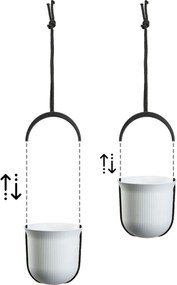 Závěsný květináč AERA HANG 17,9 cm bílý