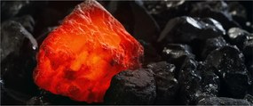 Obraz - Žeravý nerast (120x50 cm)