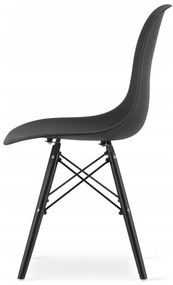 Jedálenský stôl TODI jaseň 60 cm s dvoma stoličkami OSAKA čierne