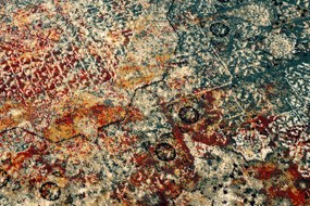 Vlnený koberec OMEGA MAMLUK Rozeta vintage smaragd Veľkosť: 200x300 cm